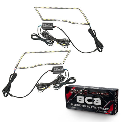 ORACLE Lighting Oracle 09-18 Dodge Ram Switchback Quad Headlight Halo Kit - RGB+A + w/ BC1 Controller
