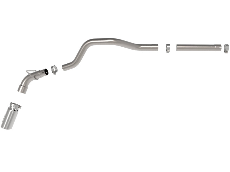 aFe Large Bore-HD 3in 409-SS DPF-Back Exhaust System w/ Polished Tip 14-19 RAM 1500 V6 3.0L (td)