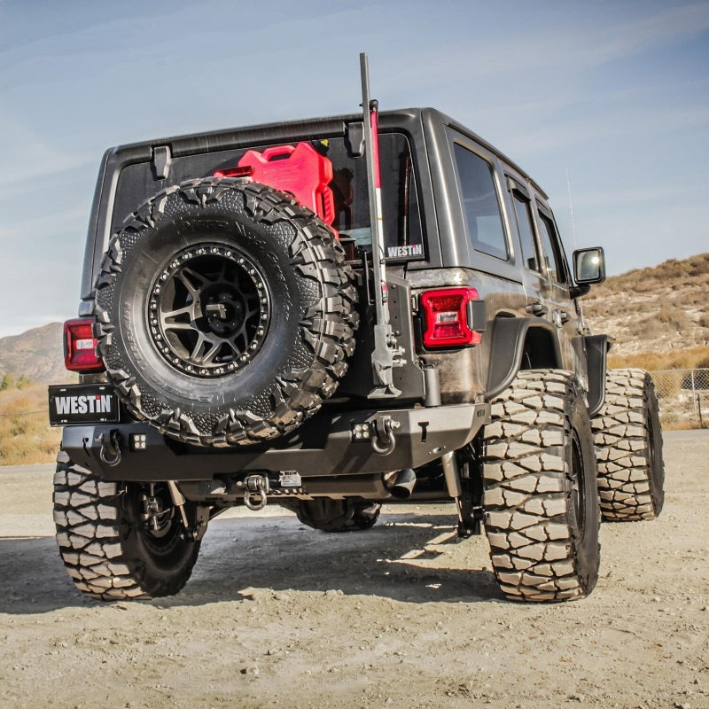 Westin 18-21 Jeep Wrangler JL (Excl. JK) Tire Carrier - Textured Black