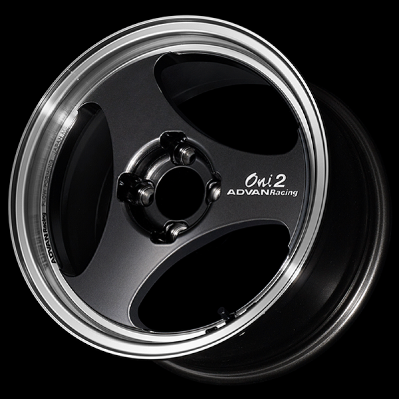 Advan ONI2 15x5.5 / +38 Offset / 4x100 / 63mm Bore / Machining and Black Gunmetallic
