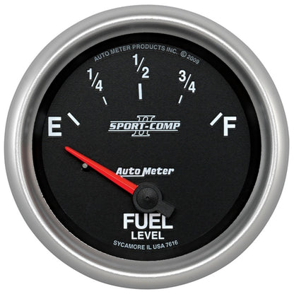 Autometer Sport-Comp II 2-5/8in Fuel Level Gauge