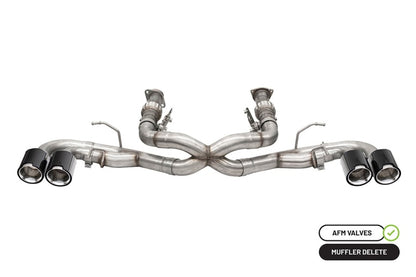 CORSA Performance Corsa 20-25 Chevrolet Corvette C8 RWD 3in Xtreme Cat-Back Exhaust w/4.5in Carbon Fiber Polished Tips