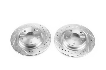 PowerStop Power Stop 17-18 Honda Civic Si Rear Evolution Drilled & Slotted Rotors - Pair