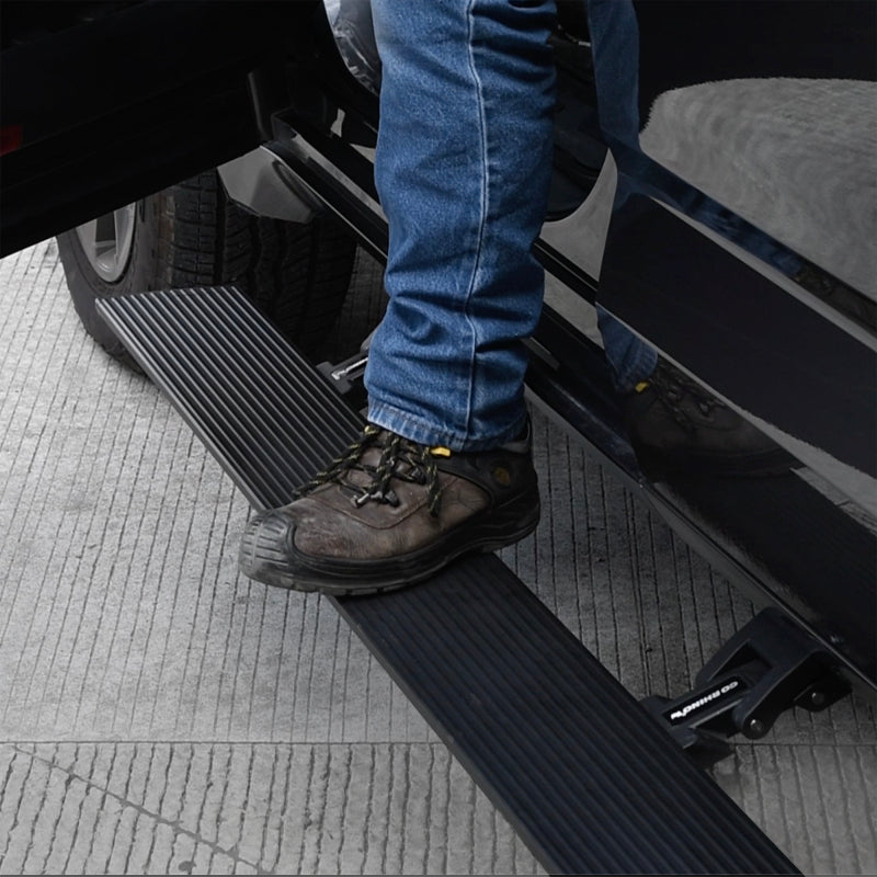 Go Rhino RealTruck 22-24 Toyota Tundra Crew Cab VoltStep Electric Running Board Kit - Tex. Blk