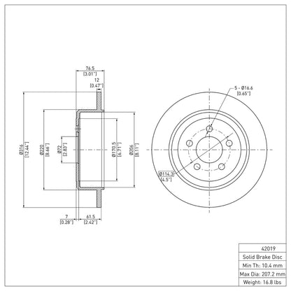 DFC 07-12 Dodge Nitro Rear Brake Rotor