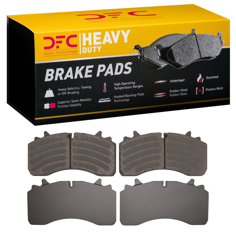 DFC 05-23 WABCO PAN17/PAN19/PAN22/MAXX22T/MAXXUS Fr & Rr Heavy Duty Pads - Semi Metallic