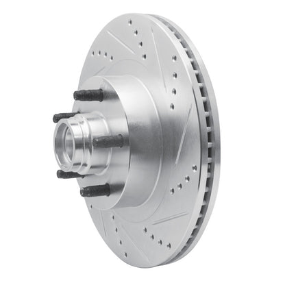 R1 Concepts R1 01-05 Ford Explorer Sport Front Right Drilled & Slotted Silver Brake Rotor