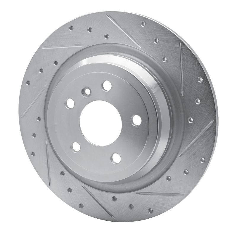R1 Concepts R1 12-18 Mercedes-Benz ML350 Rear Right Drilled & Slotted Silver Brake Rotor