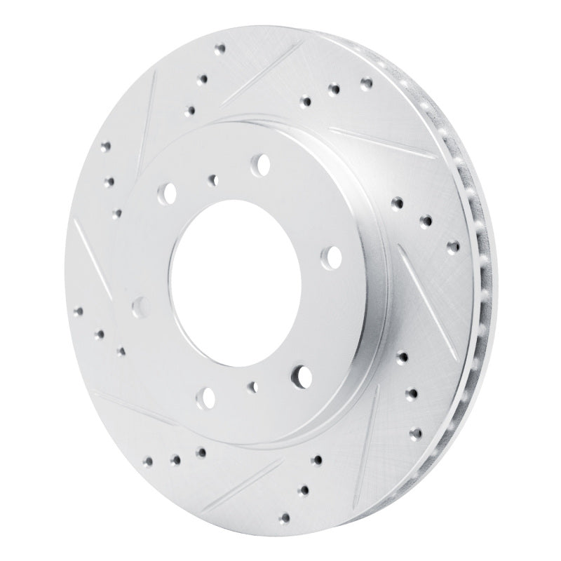 R1 Concepts R1 07-17 Mitsubishi L200 (Mexico) Front Left Drilled & Slotted Silver Brake Rotor