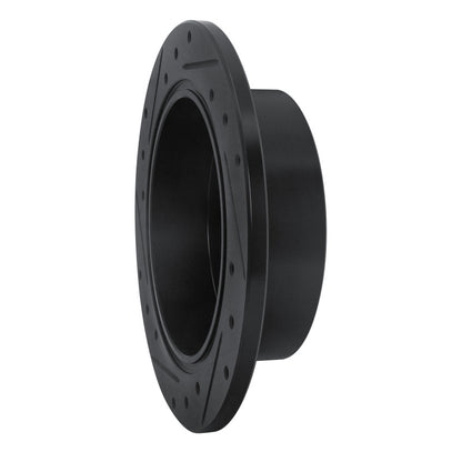 R1 Concepts R1 02-08 Lexus ES300 Rear Right Drilled & Slotted Black Brake Rotor