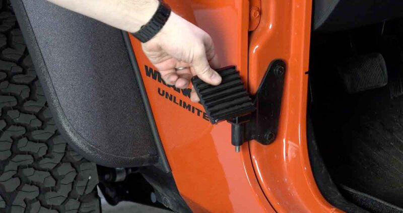 Fishbone Offroad 07-18 Jeep Wrangler JK - Foot Peg Set - Black