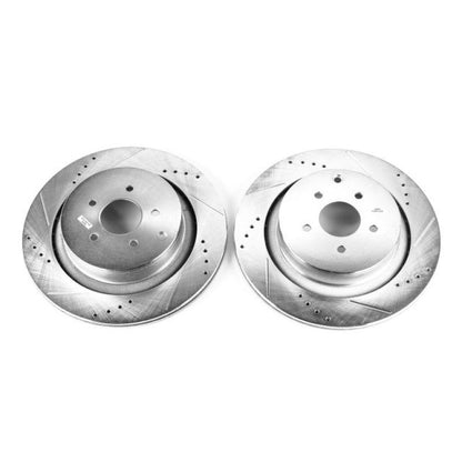 PowerStop Power Stop 09-13 Infiniti FX50 Rear Evolution Drilled & Slotted Rotors - Pair