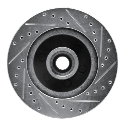 R1 Concepts R1 91-96 Dodge DAKOTA RWD Front Left Drilled & Slotted Silver Brake Rotor