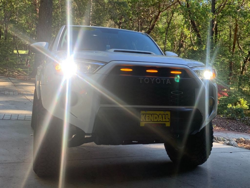 Cali Raised LED Cali Raised 14-24 Toyota 4Runner Grille Raptor LED Light Kit - Amber / With Add A Fuse