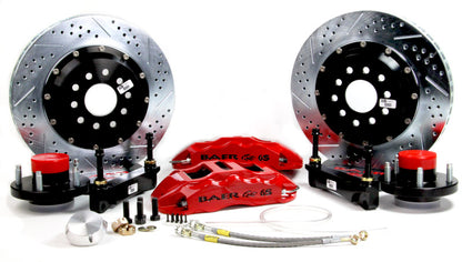 Baer Brakes 69-70 Chevrolet Biscayne STD Studs 14in Extreme+ Front SDZ Brake Kit - Fire Red