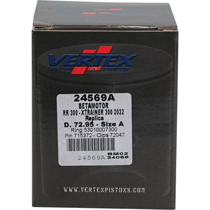 Vertex Pistons Vertex Piston 22-24 Beta RR 2T 300 300cc Cast Replica Piston Kit