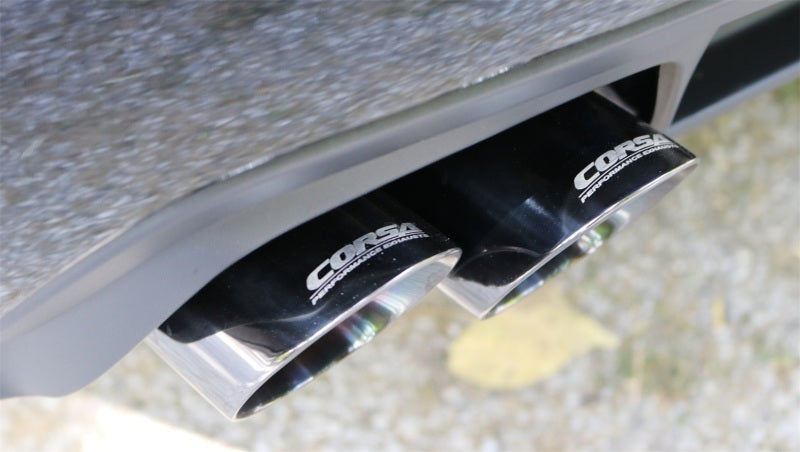 CORSA Performance Corsa 11-14 Dodge Charger SXT 2.5in Sport Cat-Back Dual Rear Exit w/ Twin 3.0in Black Tips