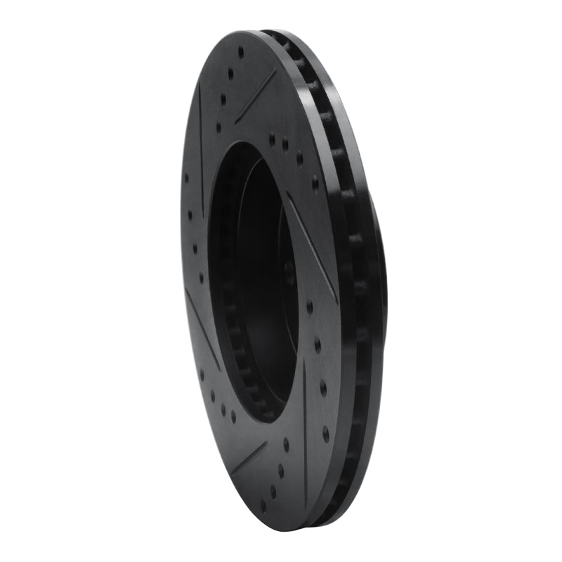 R1 Concepts R1 90-05 Buick Skylark Front Right Drilled & Slotted Black Brake Rotor