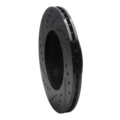 R1 Concepts R1 90-05 Buick Skylark Front Right Drilled & Slotted Black Brake Rotor