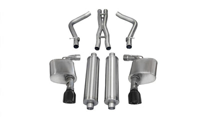CORSA Performance Corsa 2012-2014 Dodge Charger SRT-8 6.4L V8 Black Xtreme Cat-Back Exhaust