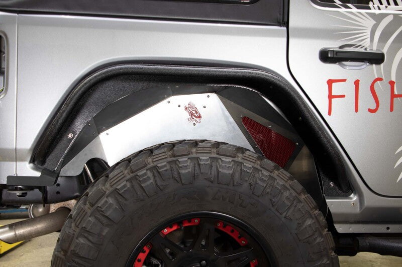 Fishbone Offroad 2018+ Jeep Wrangler JL Rear Pair Aluminum Raw Inner Fenders