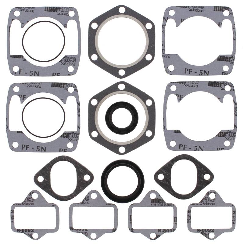 Vertex Pistons Vertex Gaskets  JLO-Cuyuna 2F440/2 6 Bolt Head Electric FC/2 Complete Gasket Kit w/ Oil Seals