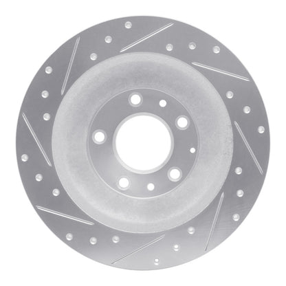 R1 Concepts R1 06-07 Mazda 6 Rear Right Drilled & Slotted Silver Brake Rotor