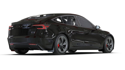 Rally Armor 24-26 Tesla Model 3 Highland Black UR Mud Flap Red Logo