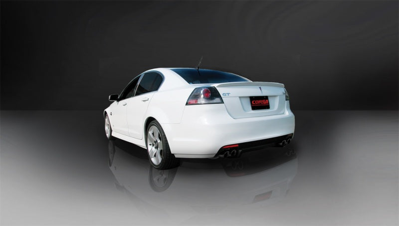 CORSA Performance Corsa 2008-2009 Pontiac G8 GXP 6.0L V8 Sport Cat-Back w/ Dual 3in Black Tips