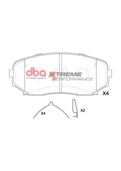 DBA 2017+ Mitsubishi Eclipse Cross XP Performance Front Brake Pads