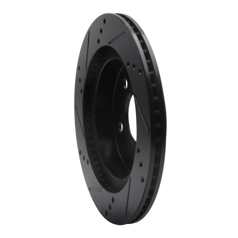 R1 Concepts R1 93-97 Chevrolet Camaro Rear Right Drilled & Slotted Black Brake Rotor