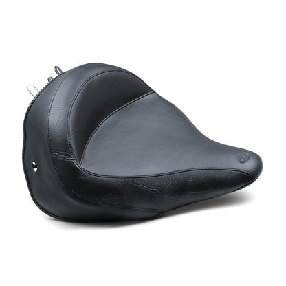 Mustang Motorcycle Mustang 05-17 Harley Deluxe (With Standard Rack) Harley Wide Touring Solo Seat - Black