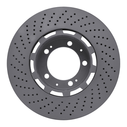 DFC 94-98 Porsche 911 Right Front Drilled Hi-Carbon Alloy Geomet Coated Rotor