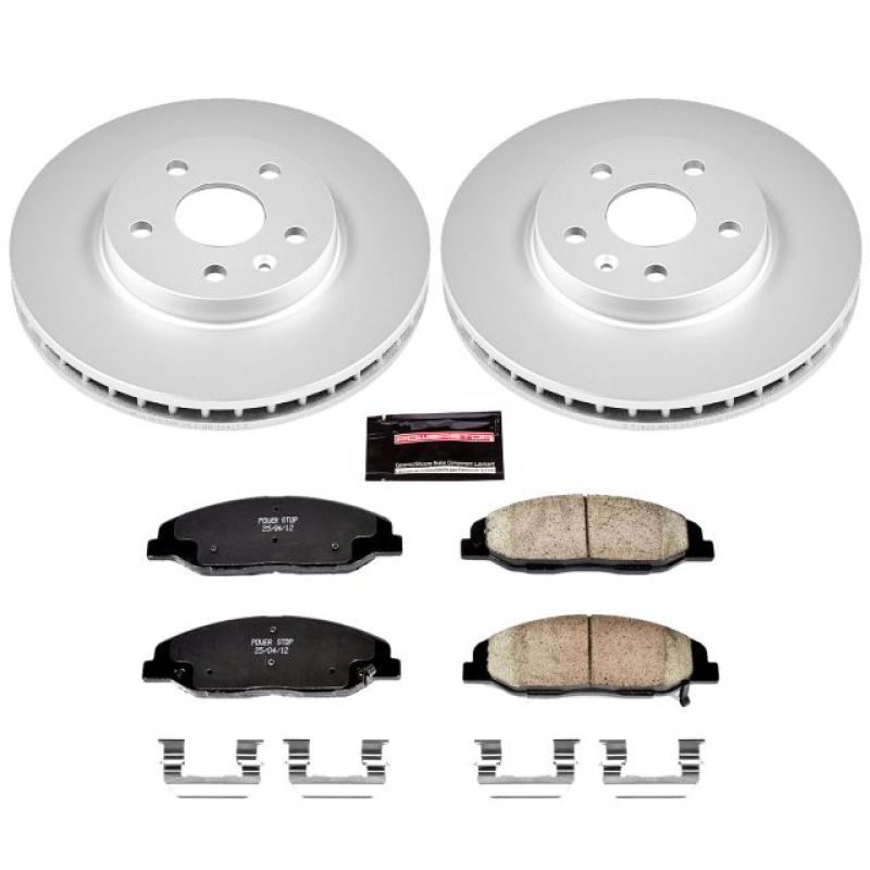PowerStop Power Stop 08-14 Cadillac CTS Front Z17 Evolution Geomet Coated Brake Kit
