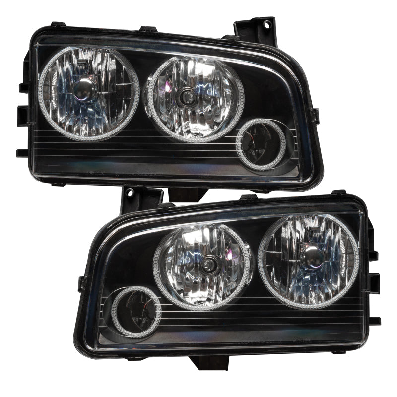 ORACLE Lighting Oracle 05-10 Dodge Charger SMD HL (Non-HID) - Triple Halo - ColorSHIFT w/ BC1 Controller