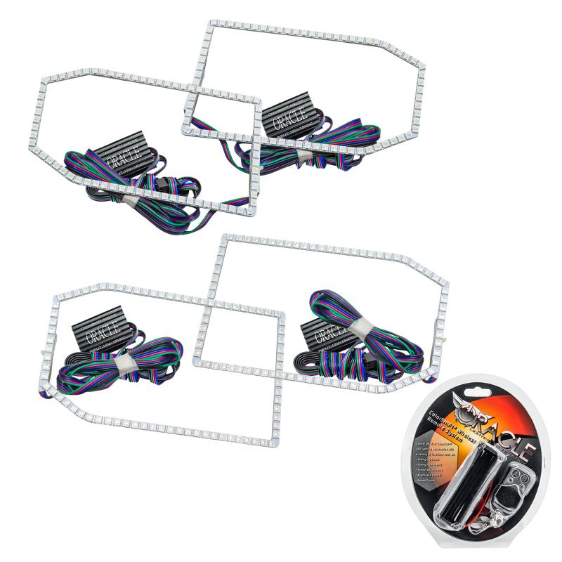 ORACLE Lighting Oracle Chevrolet Silverado 14-15 Halo Kit Non-Projector Style - ColorSHIFT
