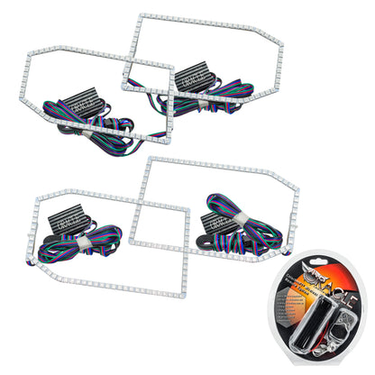 ORACLE Lighting Oracle Chevrolet Silverado 14-15 Halo Kit Non-Projector Style - ColorSHIFT