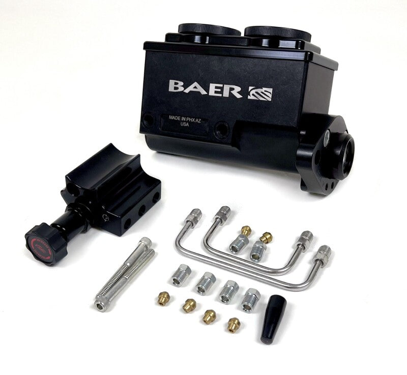 Baer Brakes GM/Ford 1in Bore Remaster 2-Bolt Master Cylinder Kit - Black