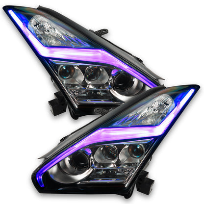 ORACLE Lighting Oracle 15-21 Nissan GT-R Lightning Bolt Headlight DRL RGB+W w/ Simple Controller