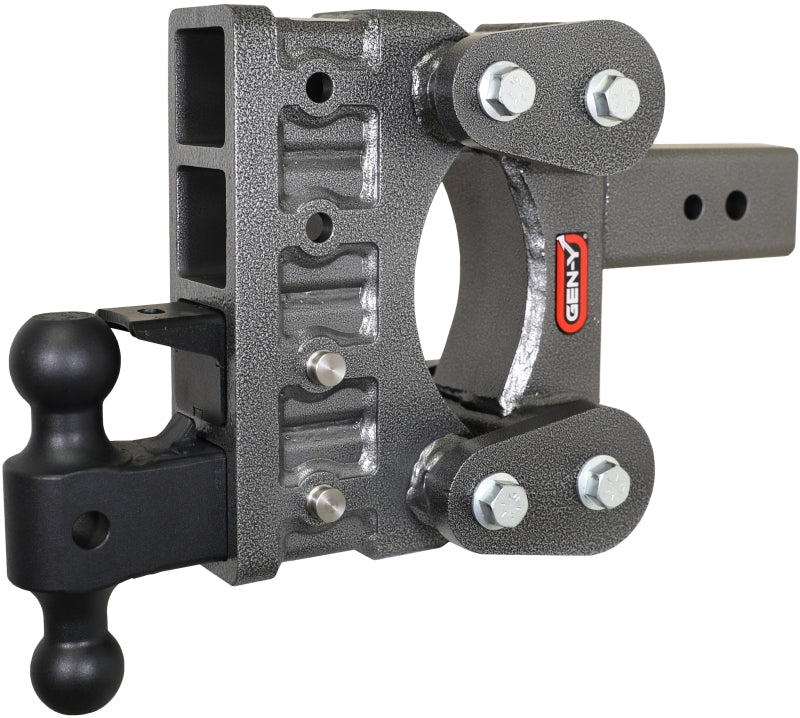 GEN-Y Hitch Gen-Y The Boss Torsion-Flex 3in Shank 6in Drop 21K Hitch w/GH-061 Dual-Ball/GH-062 Pintle Lock