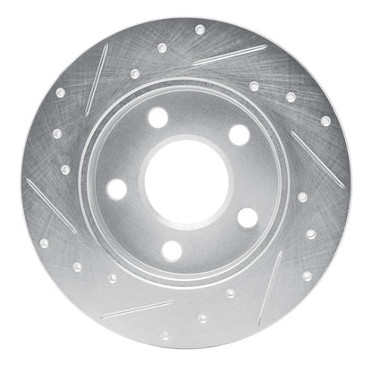 R1 Concepts R1 04-16 Buick ALLURE Rear Right Drilled & Slotted Silver Brake Rotor