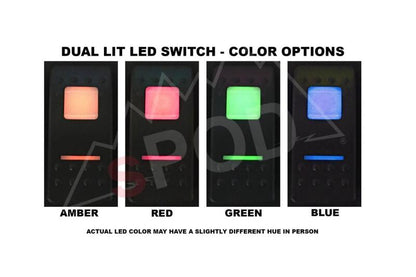 sPOD 09-18 Jeep Wrangler JK SourceLT w/Green LED Switch Panel