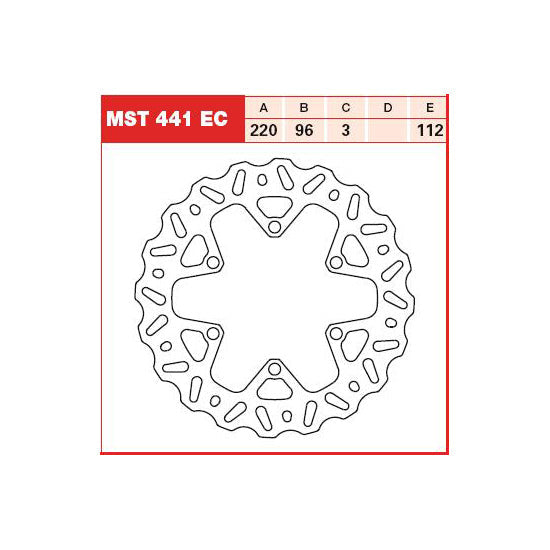 TRW MOTO MST441EC Brake Disc
