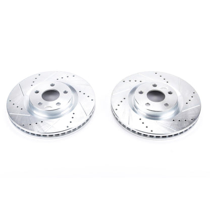 PowerStop Power Stop 15-19 Ford Edge Front Evolution Drilled & Slotted Rotors - Pair