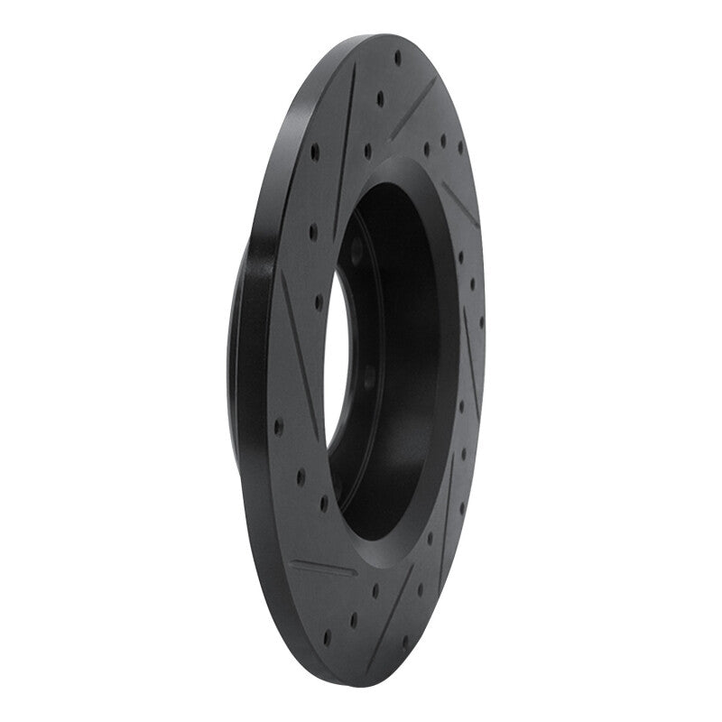 R1 Concepts R1 81-85 Toyota 4Runner Front Right Drilled & Slotted Black Brake Rotor