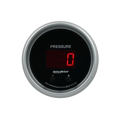 Autometer 52.4mm Black Switchable 0-1600 PSI/0-110 BAR Fluid Pressure Sport-Comp Elite Digital Gauge