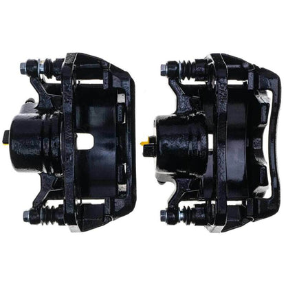 PowerStop Power Stop 02-04 Honda CR-V Front Black Caliper - Pair w/Bracket