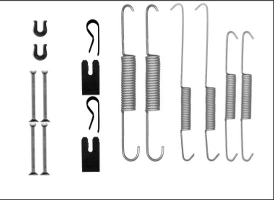 Mintex MBA854 Accessory Kit, brake shoes