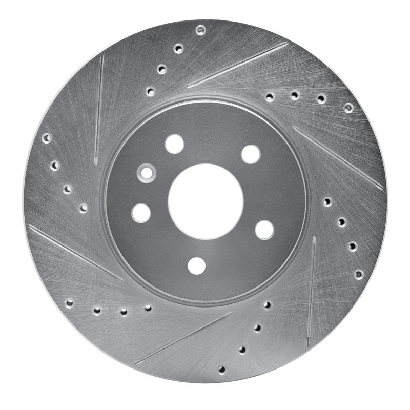 R1 Concepts R1 13-22 Buick Encore Front Left Drilled & Slotted Silver Brake Rotor