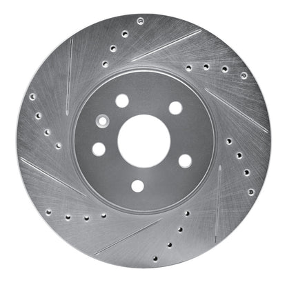 R1 Concepts R1 13-22 Buick Encore Front Left Drilled & Slotted Silver Brake Rotor